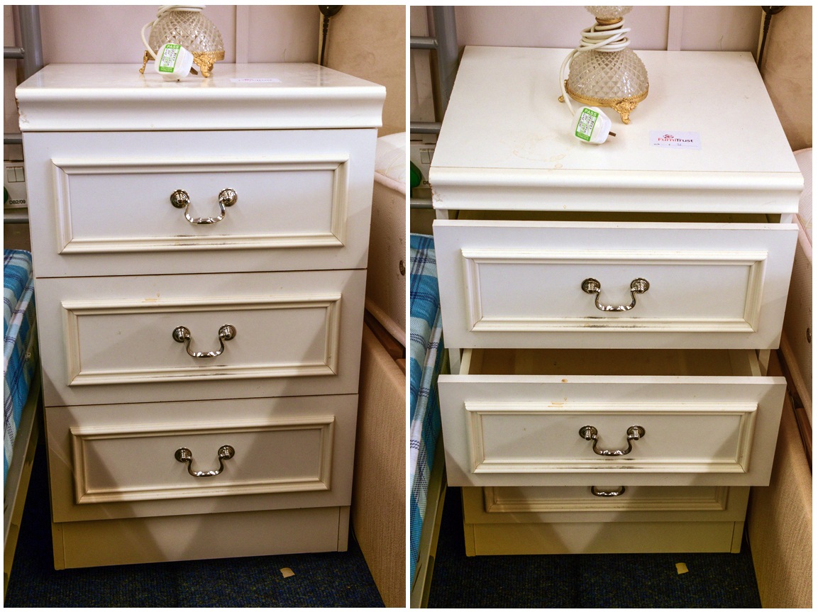 White Bedside Table - 2 available