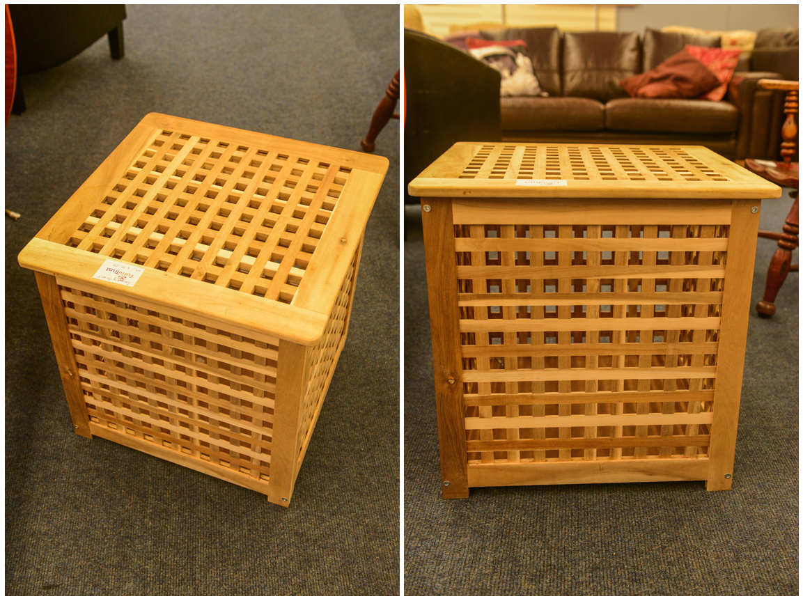 Laundry Basket or Side Table with storage