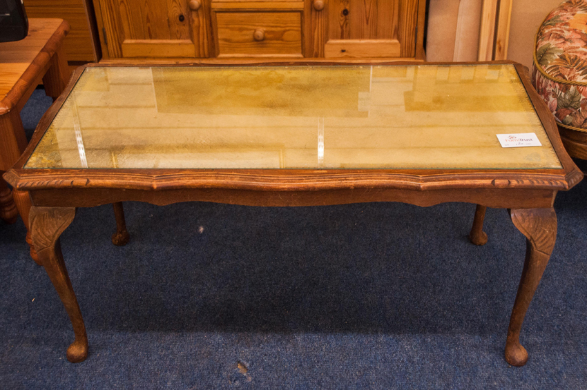 Coffee Table with glass top