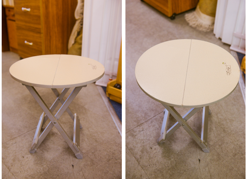 Foldable side table