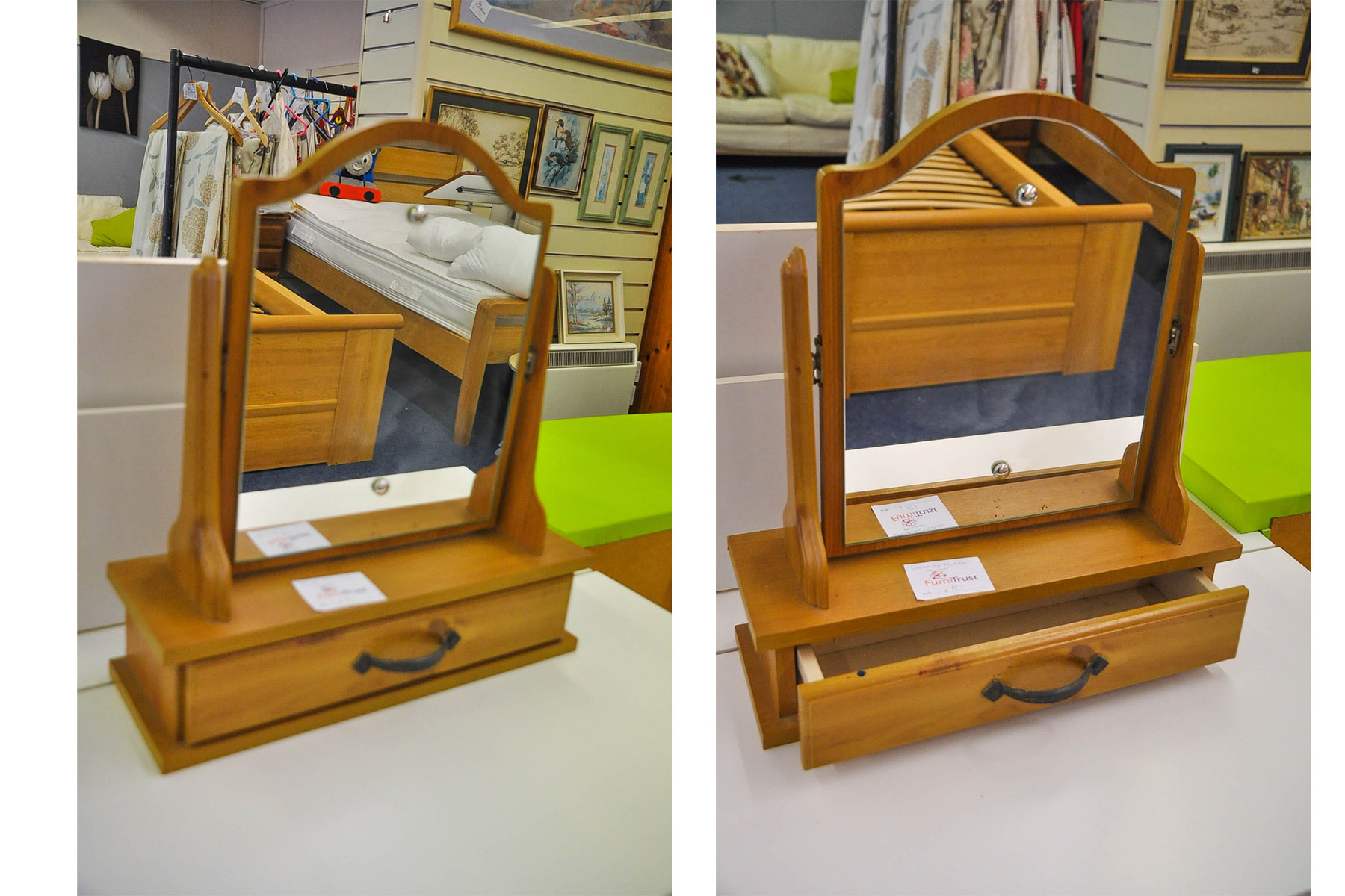 Mirror with storage
