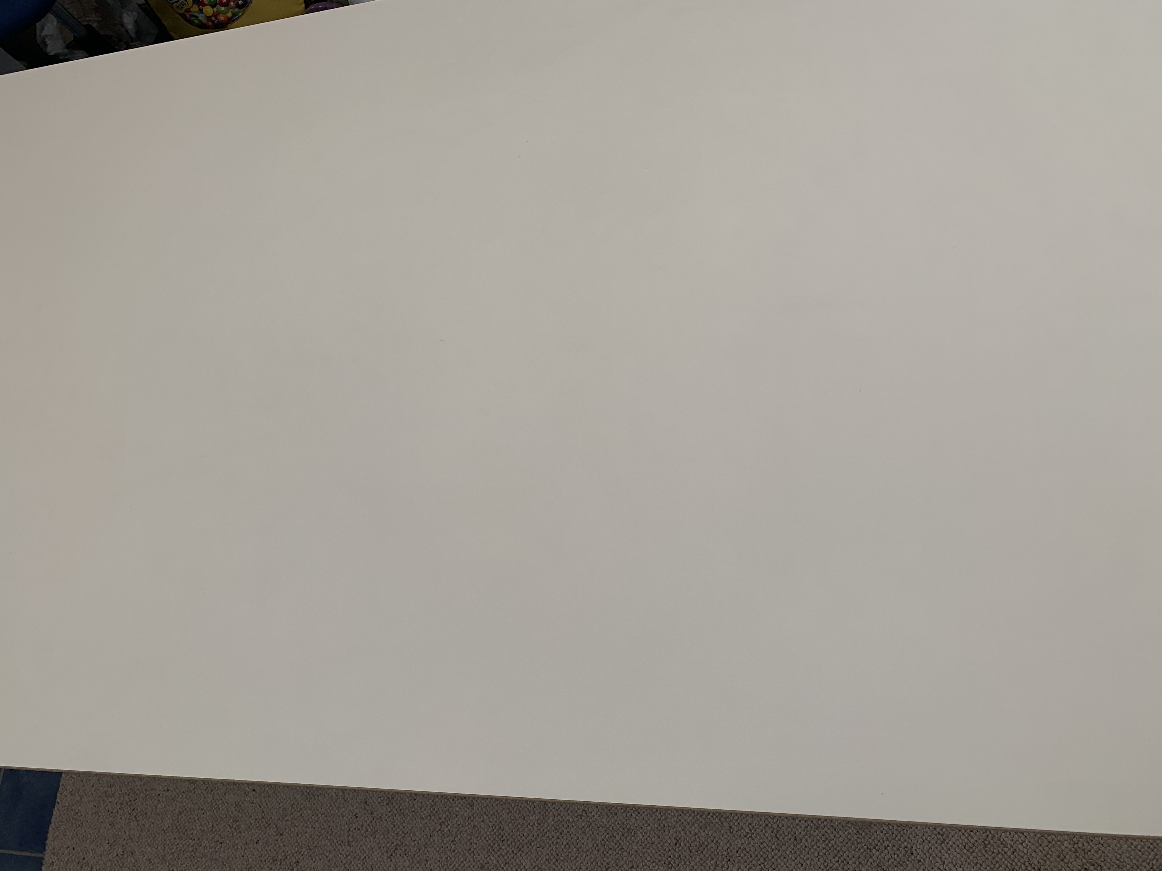 practical rectangular folding tables., White, Excellent Condition.180cmx80cm