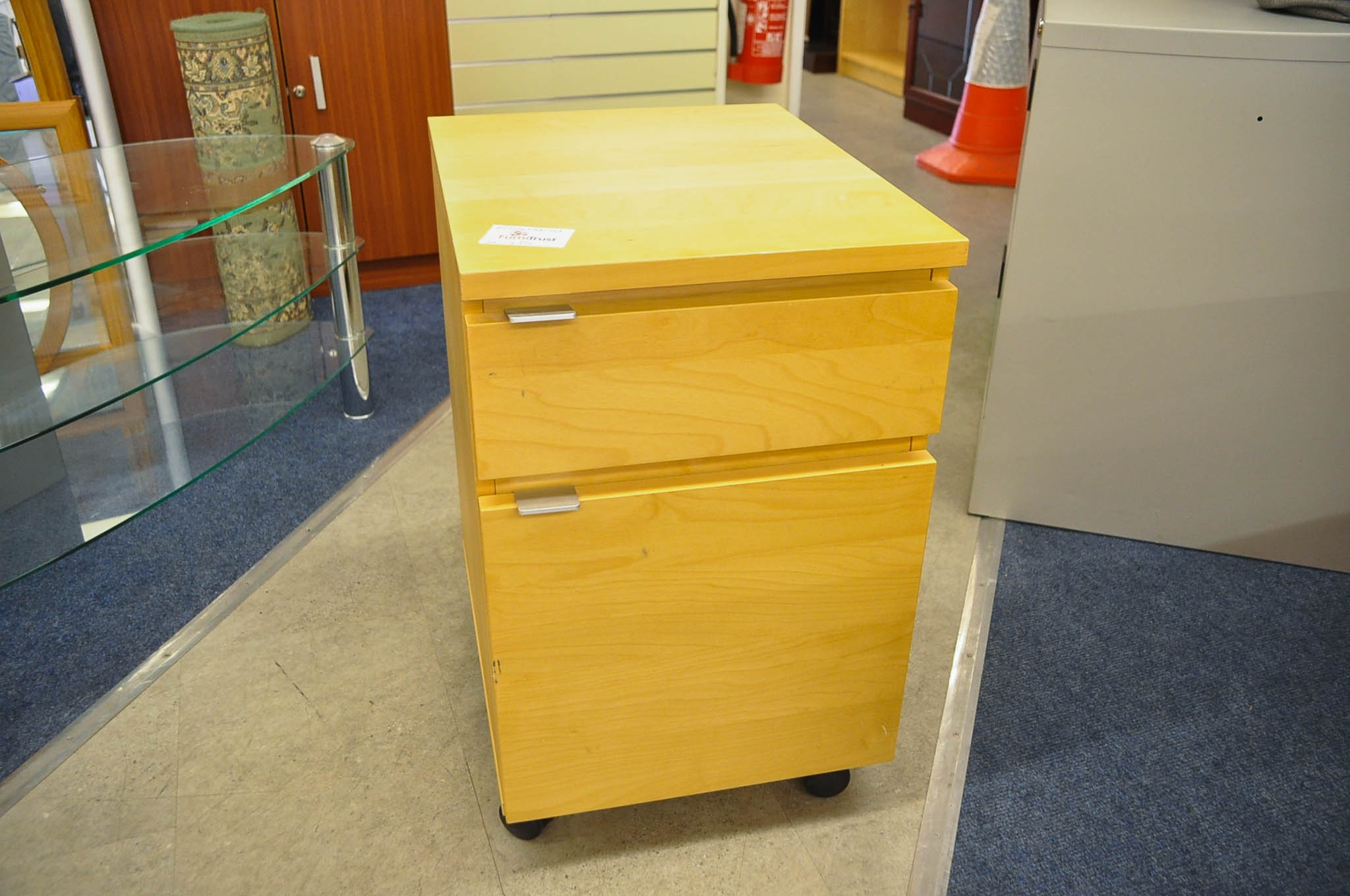 Ikea Desk Filing Cabinet on castors
Height 63cm
Width 41cm
Depth 51cm