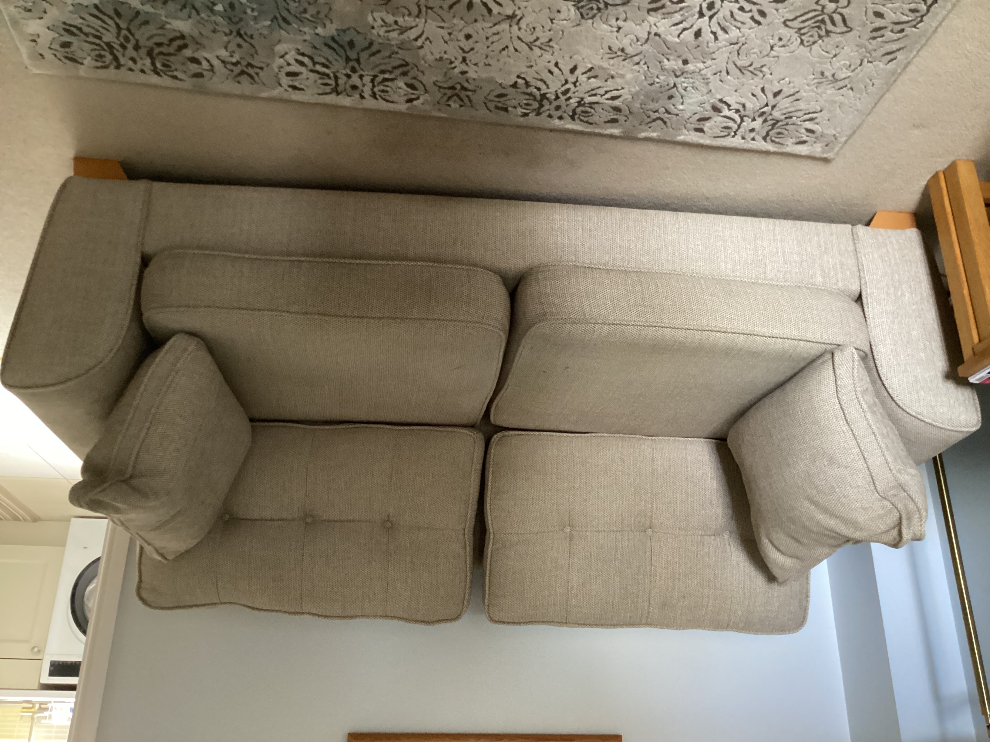 Large 3 seater DFS sofa and matching 1/12 size cuddle chair in very good condition
